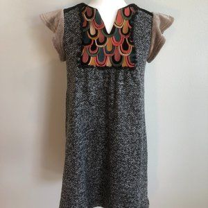 NWT THML Embroidered Flutter Sleeve Knit Dress